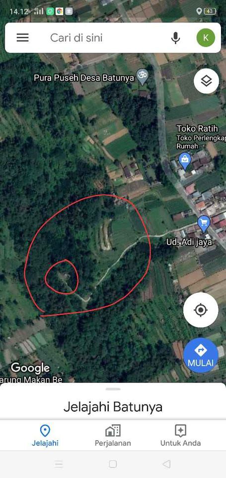 Tanah dijual di Bedugul